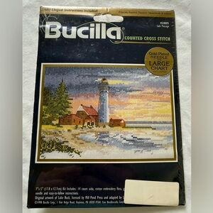 Bucilla Safe Passage Cross Stitch Kit with Gold-Plated Needle